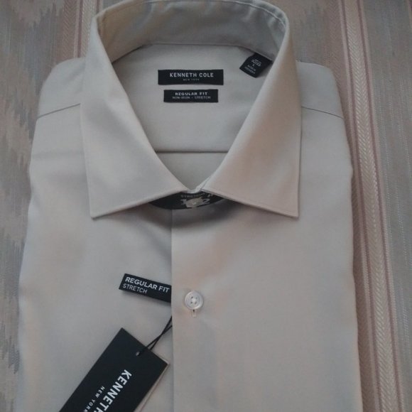 Kenneth Cole  New York Men's Dress Shirt Non-Iron - Picture 1 of 9
